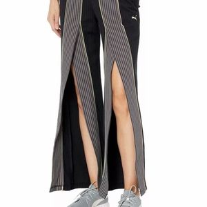 NWT PUMA x Rinat Brodach Knit Pants Making the Cut Open Front Black Sz XXL 2XL